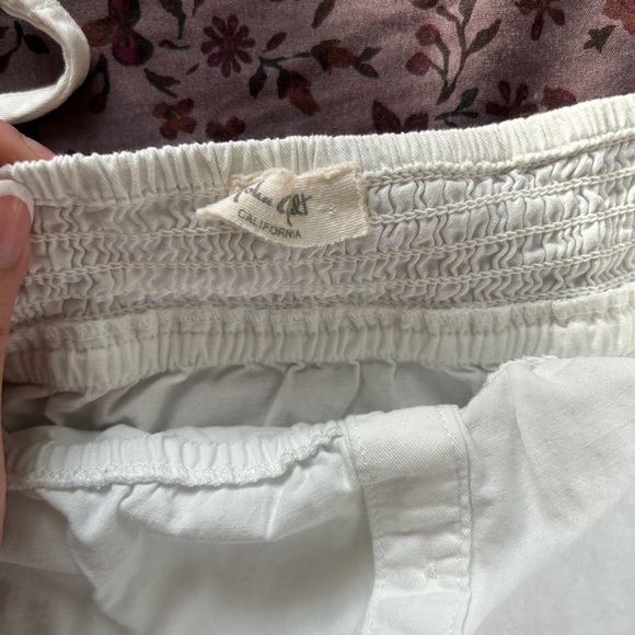 Brandy Melville Chic White Smocked Skirt - Picture 2 of 3